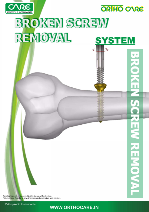 Broken Screw Removal Instrument Set